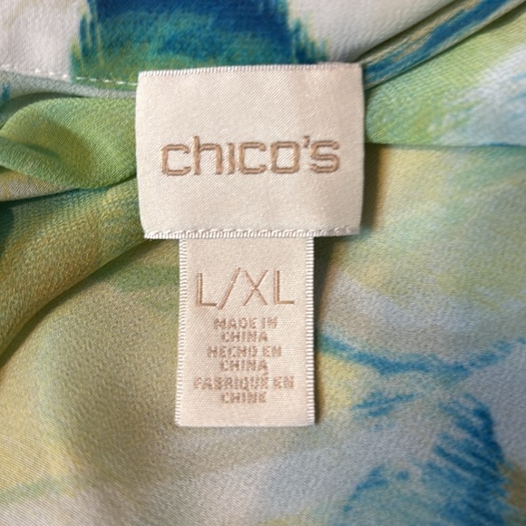 Chico's Multicolor Floral kimono - Picture 4 of 5